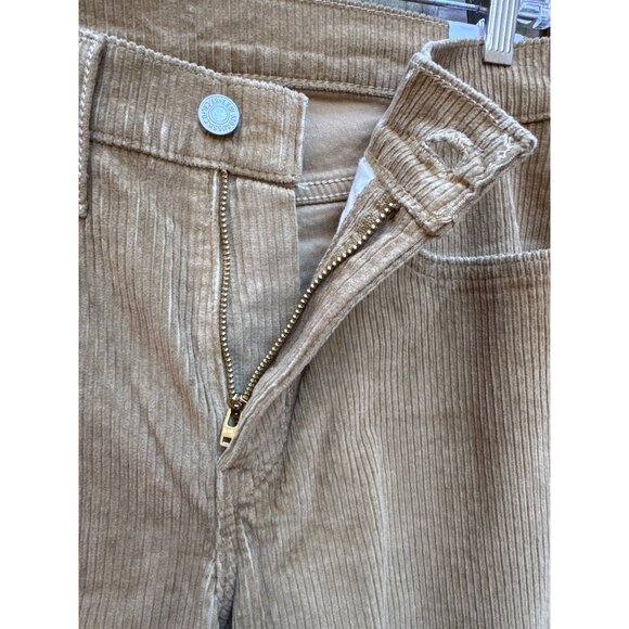 NWT Levis 314 Shaping Straight Corduroy Pants Mid Rise Beige Womens 30 x 30 - Picture 4 of 10